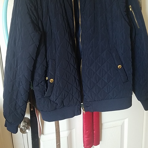 Navy Bomber Jacket - Picture 2 of 4